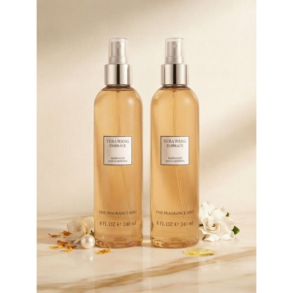 Vera Wang Embrace Marigold & Gardenia Fragrance Mist 2 Pack 8oz NWT